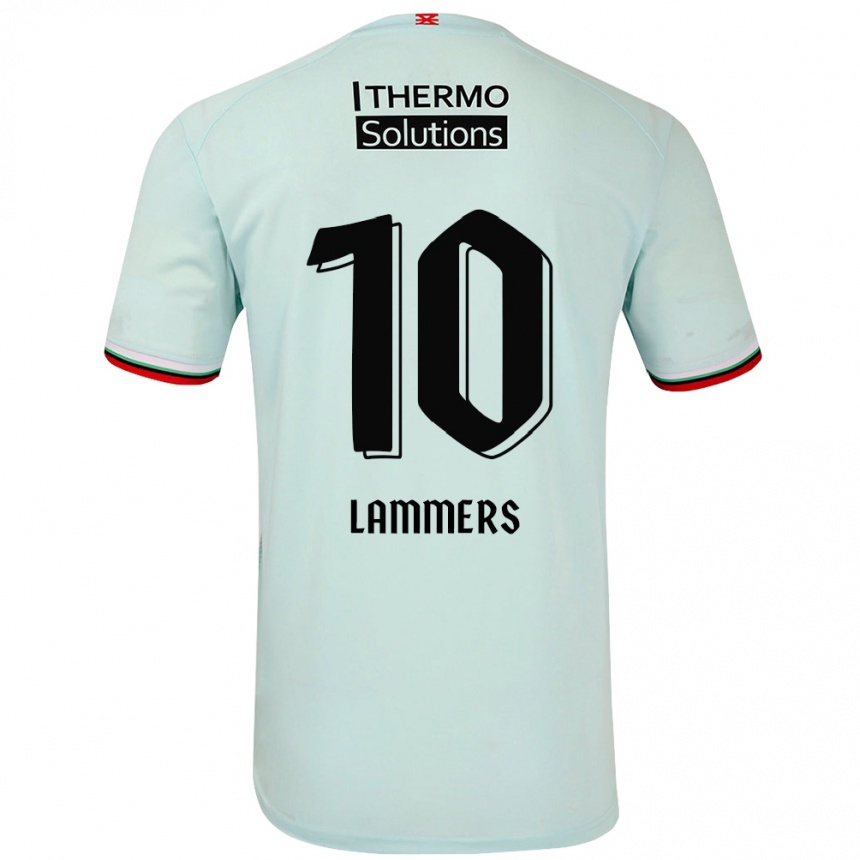 Kids Football Sam Lammers #10 Light Green Away Jersey 2024/25 T-Shirt Australia