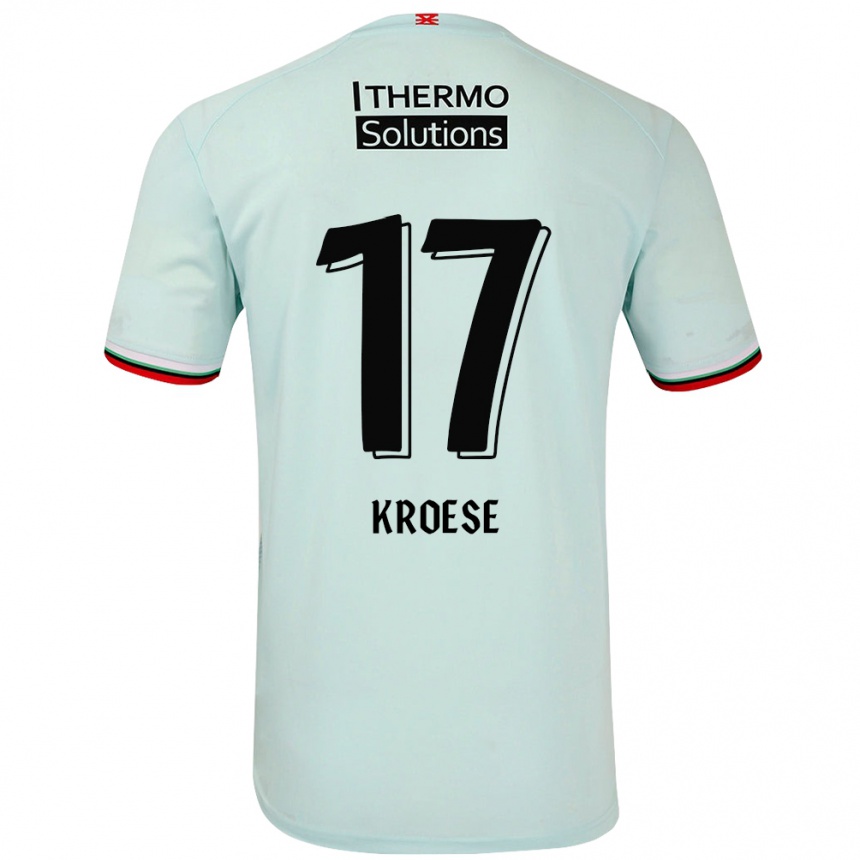 Kids Football Fieke Kroese #17 Light Green Away Jersey 2024/25 T-Shirt Australia