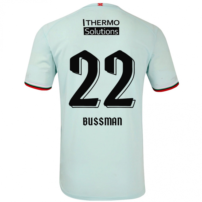 Kids Football Fiene Bussman #22 Light Green Away Jersey 2024/25 T-Shirt Australia