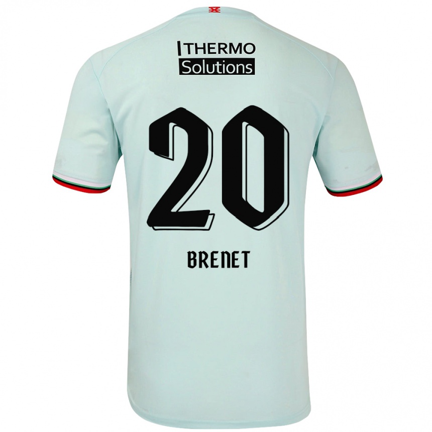 Kids Football Joshua Brenet #20 Light Green Away Jersey 2024/25 T-Shirt Australia