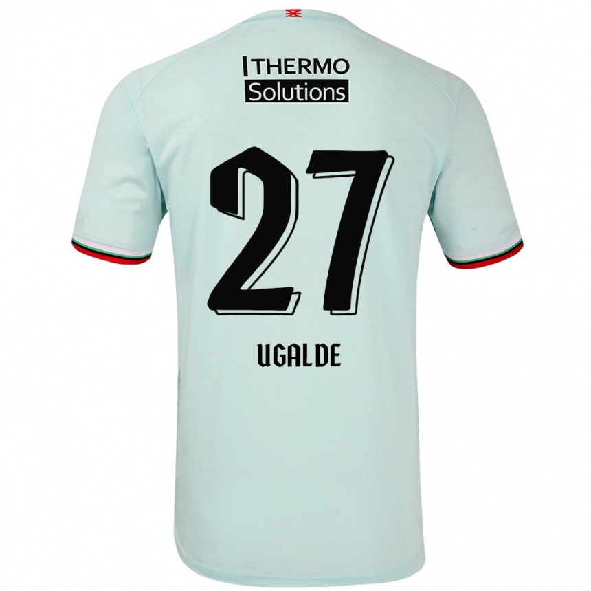 Kids Football Manfred Ugalde #27 Light Green Away Jersey 2024/25 T-Shirt Australia