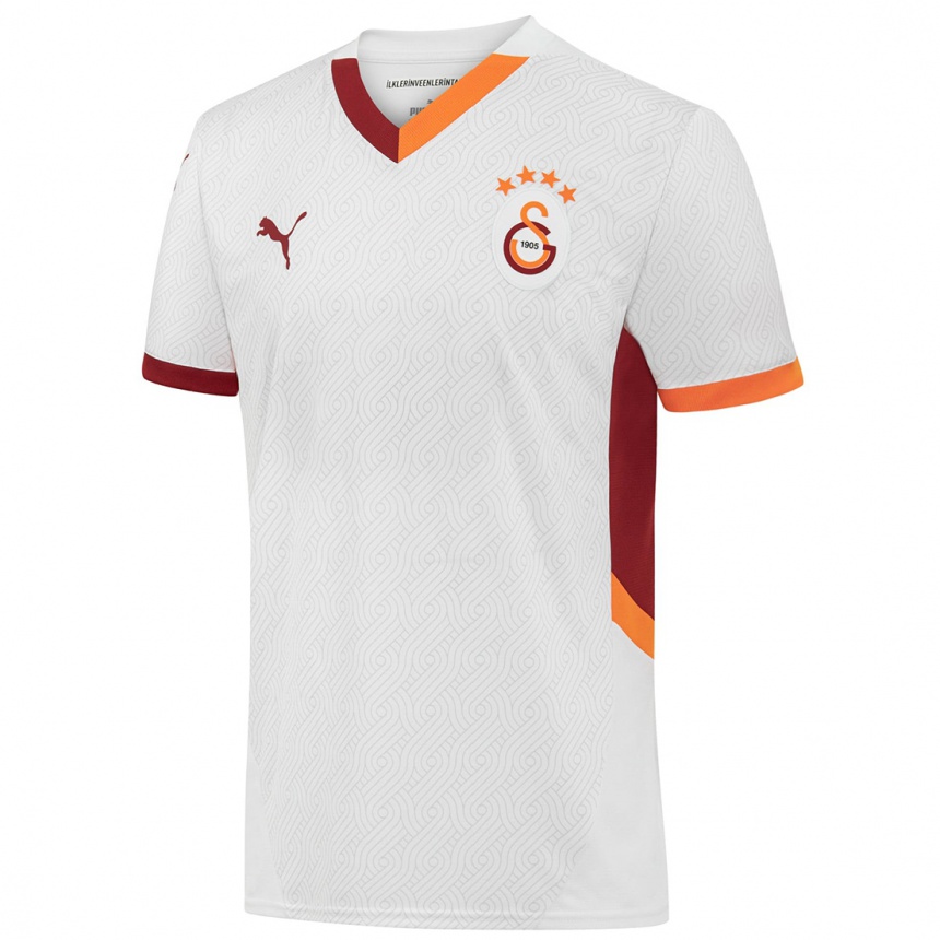 Kids Football Didem Dülber #21 White Yellow Red Away Jersey 2024/25 T-Shirt Australia