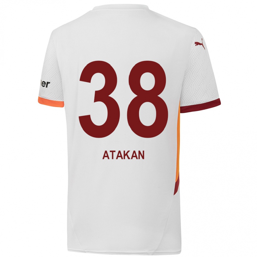 Kids Football Atakan Ordu #38 White Yellow Red Away Jersey 2024/25 T-Shirt Australia