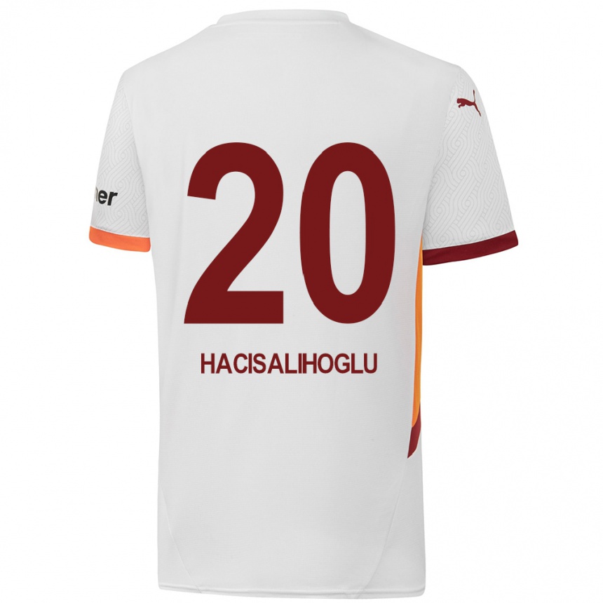 Kids Football Arda Hacisalihoglu #20 White Yellow Red Away Jersey 2024/25 T-Shirt Australia