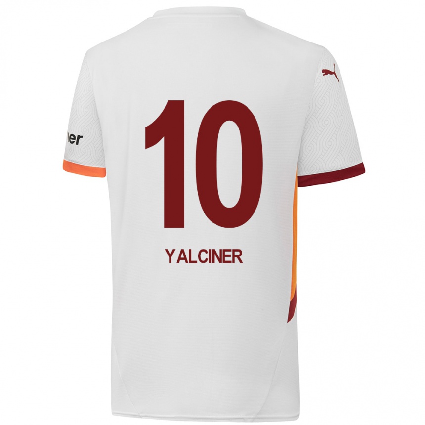 Kids Football İsmigül Yalçıner #10 White Yellow Red Away Jersey 2024/25 T-Shirt Australia