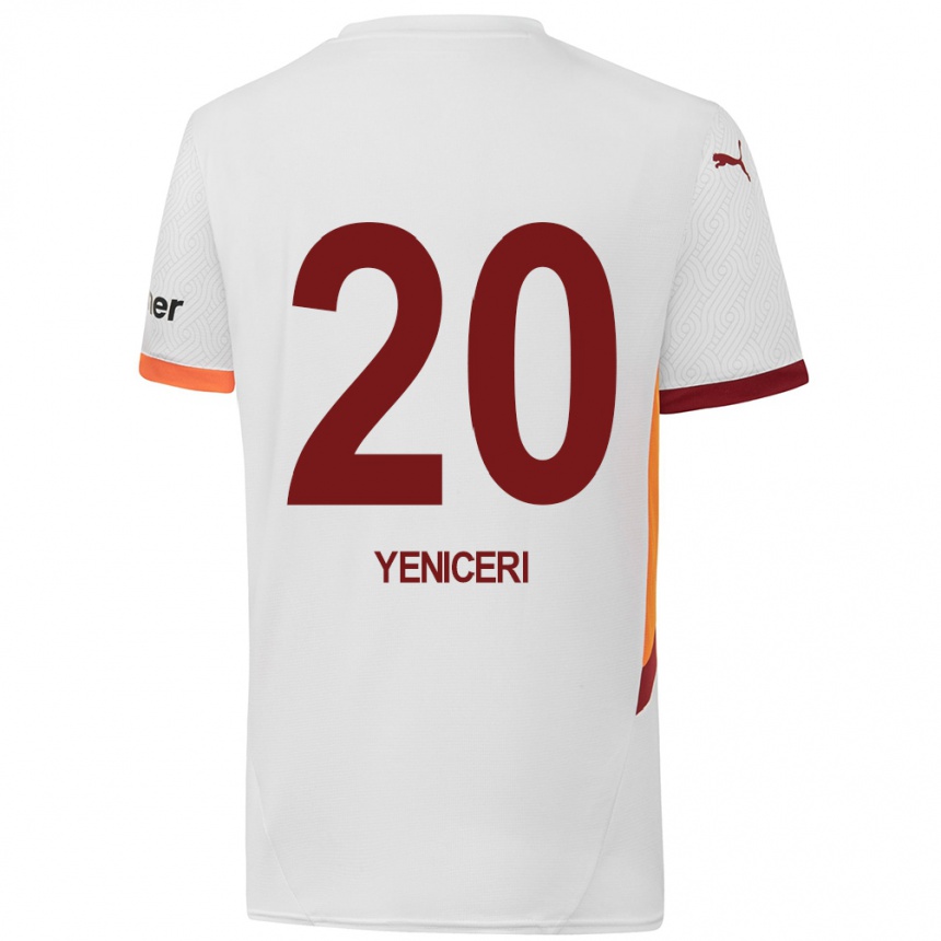 Kids Football Berna Yeniçeri #20 White Yellow Red Away Jersey 2024/25 T-Shirt Australia