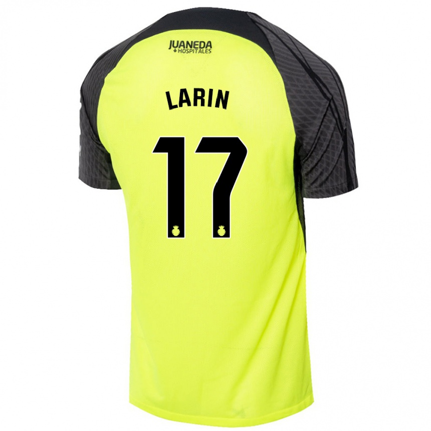 Kids Football Cyle Larin #17 Fluorescent Green Black Away Jersey 2024/25 T-Shirt Australia