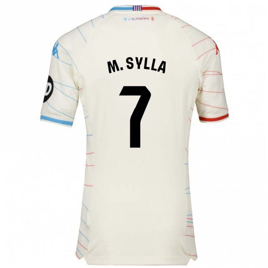 Kids Football Mamadou Sylla #7 White Red Blue Away Jersey 2024/25 T-Shirt Australia