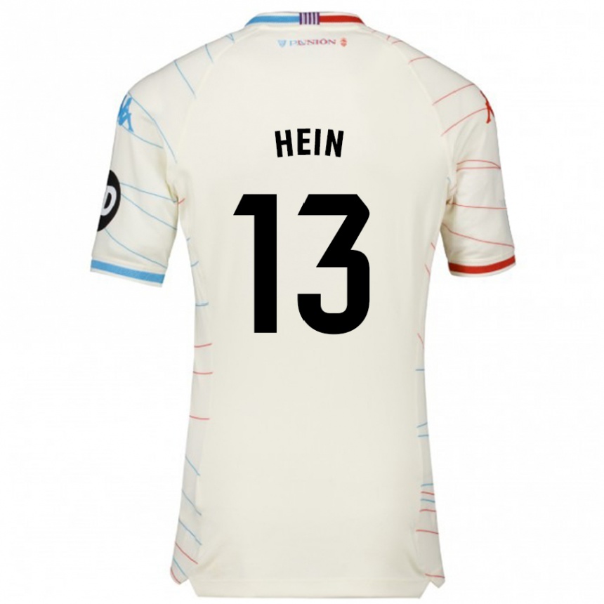 Kids Football Karl Hein #13 White Red Blue Away Jersey 2024/25 T-Shirt Australia