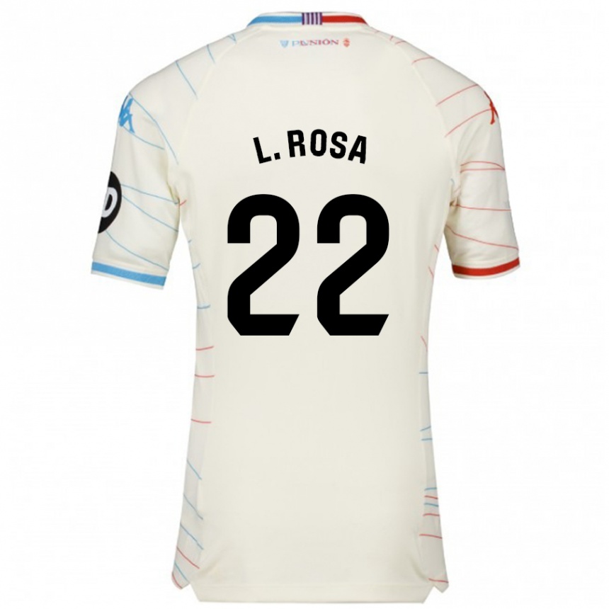 Kids Football Lucas Rosa #22 White Red Blue Away Jersey 2024/25 T-Shirt Australia