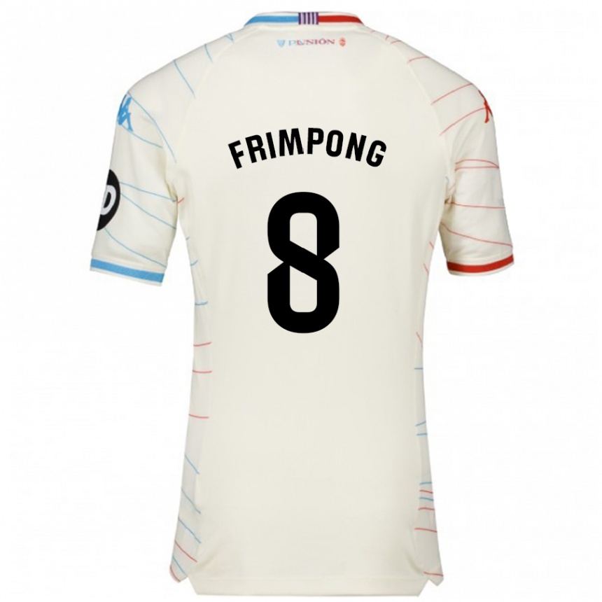 Kids Football Eugene Frimpong #8 White Red Blue Away Jersey 2024/25 T-Shirt Australia