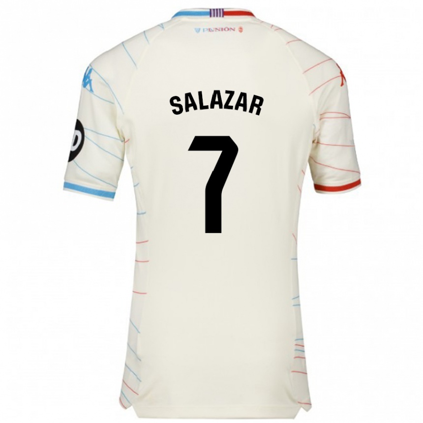 Kids Football Israel Salazar #7 White Red Blue Away Jersey 2024/25 T-Shirt Australia