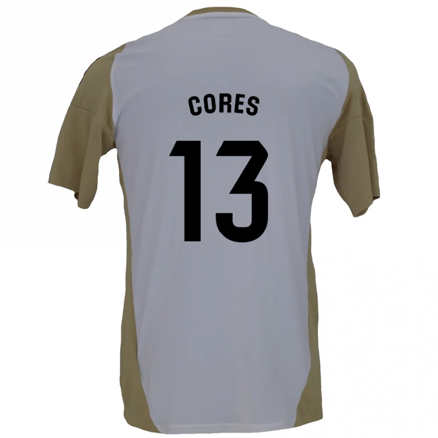 Kids Football Christian Cores #13 Brown White Away Jersey 2024/25 T-Shirt Australia