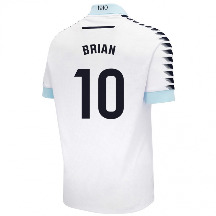 Kids Football Brian Ocampo #10 White Blue Away Jersey 2024/25 T-Shirt Australia