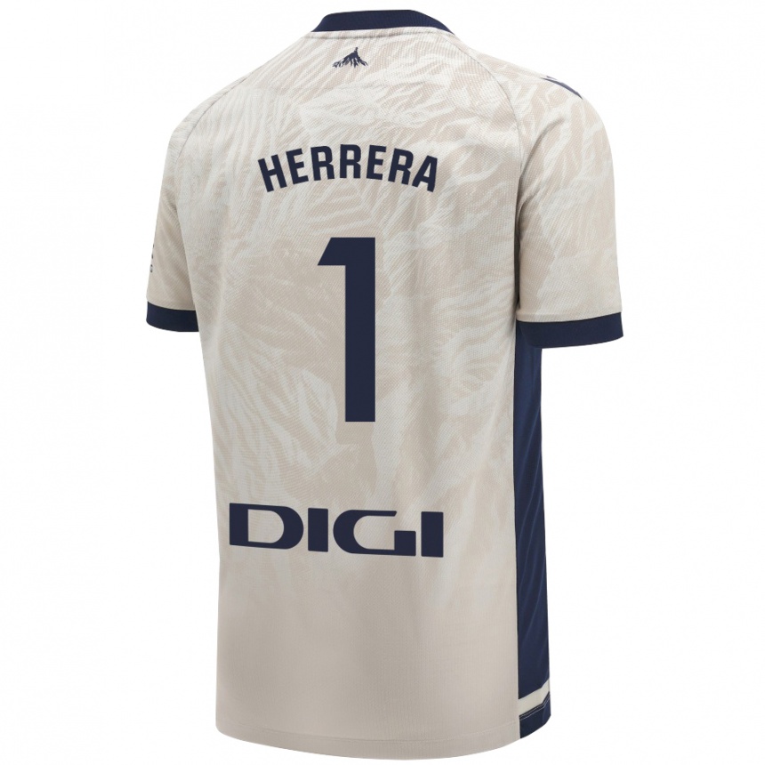 Kids Football Sergio Herrera #1 Light Gray Away Jersey 2024/25 T-Shirt Australia