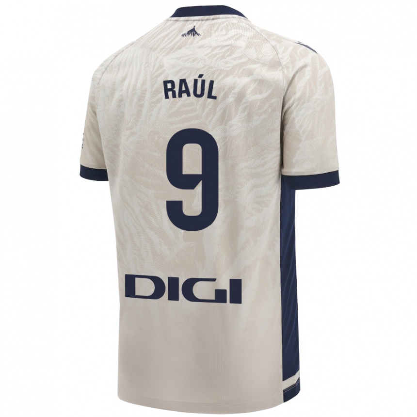 Kids Football Raúl García #9 Light Gray Away Jersey 2024/25 T-Shirt Australia