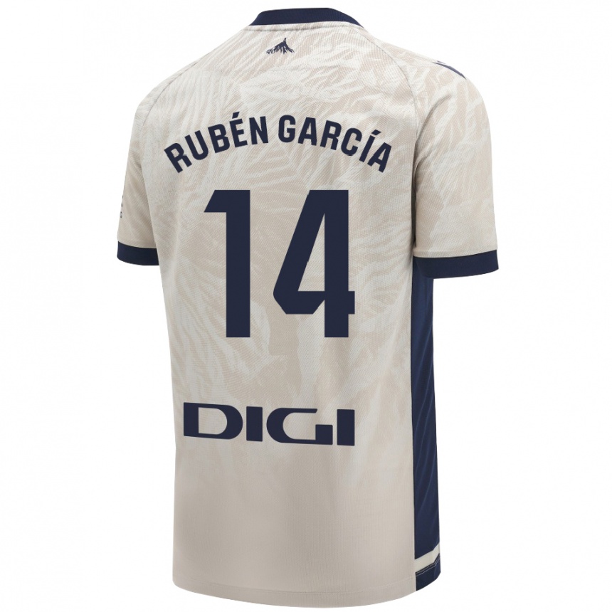 Kids Football Rubén García #14 Light Gray Away Jersey 2024/25 T-Shirt Australia