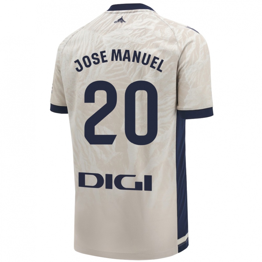 Kids Football José Manuel Arnáiz #20 Light Gray Away Jersey 2024/25 T-Shirt Australia