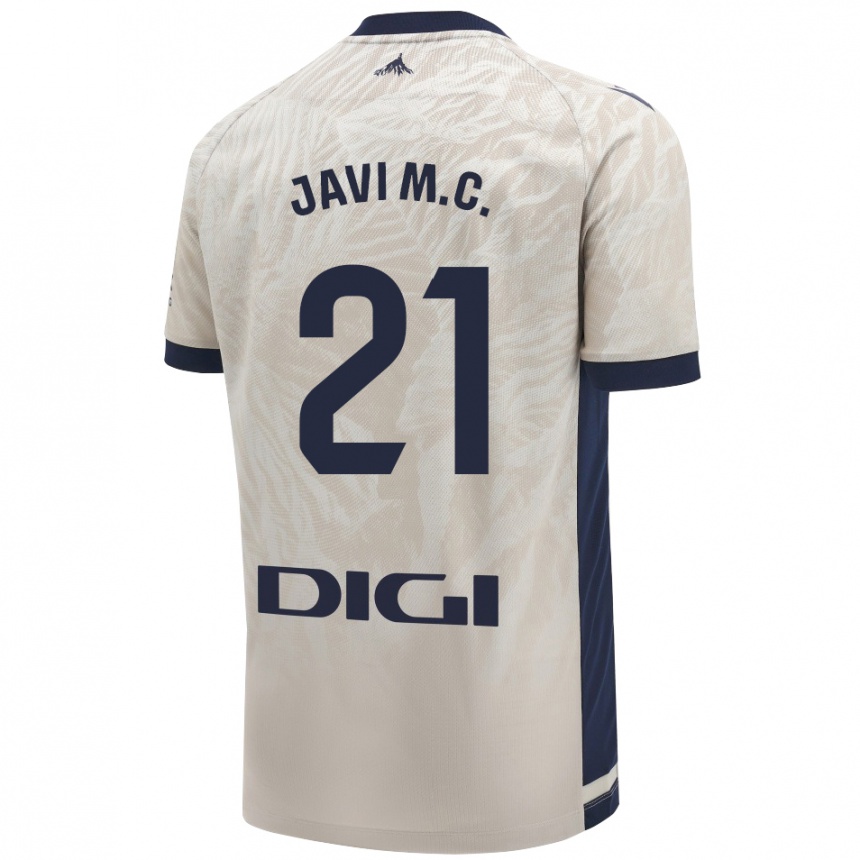 Kids Football Javi Martínez #21 Light Gray Away Jersey 2024/25 T-Shirt Australia