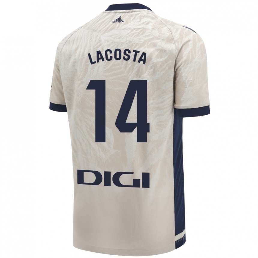 Kids Football Iara Lacosta Sanchez #14 Light Gray Away Jersey 2024/25 T-Shirt Australia