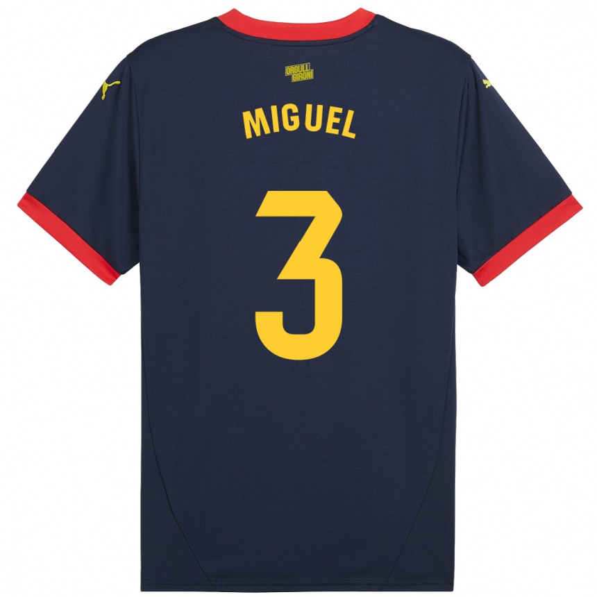 Kids Football Miguel Gutiérrez #3 Navy Red Away Jersey 2024/25 T-Shirt Australia