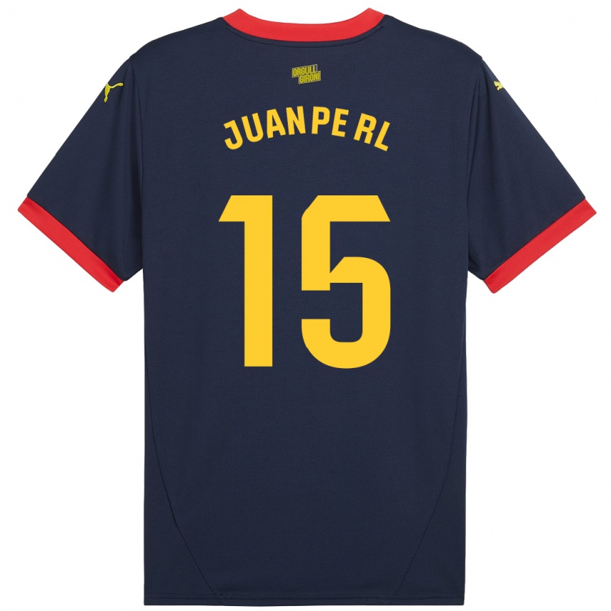 Kids Football Juanpe #15 Navy Red Away Jersey 2024/25 T-Shirt Australia