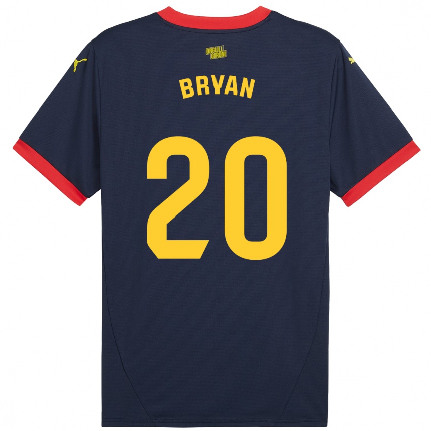 Kids Football Bryan Gil #20 Navy Red Away Jersey 2024/25 T-Shirt Australia