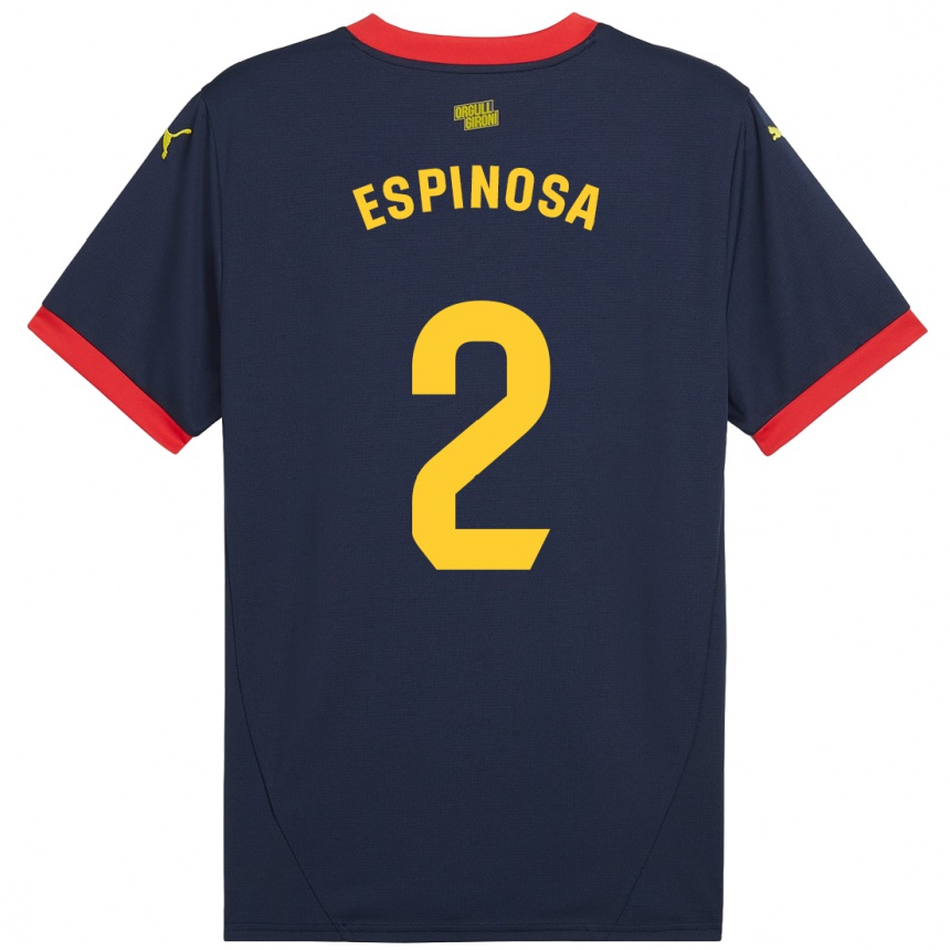 Kids Football Bernardo Espinosa #2 Navy Red Away Jersey 2024/25 T-Shirt Australia