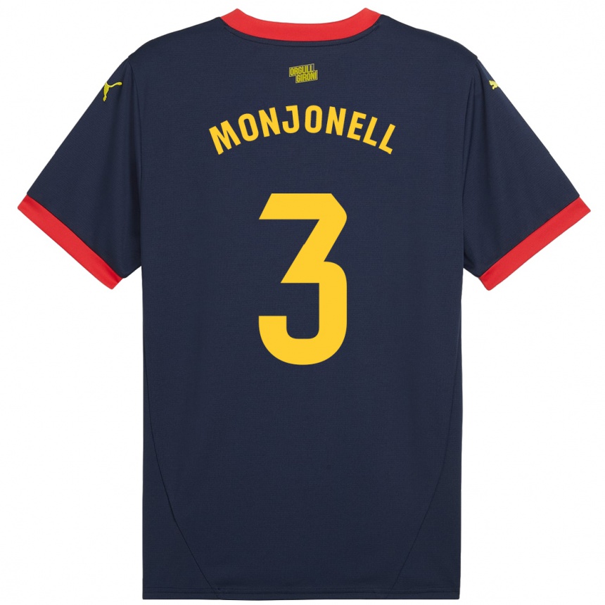 Kids Football Eric Monjonell #3 Navy Red Away Jersey 2024/25 T-Shirt Australia