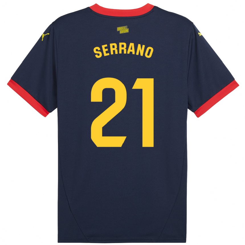 Kids Football Ot Serrano #21 Navy Red Away Jersey 2024/25 T-Shirt Australia