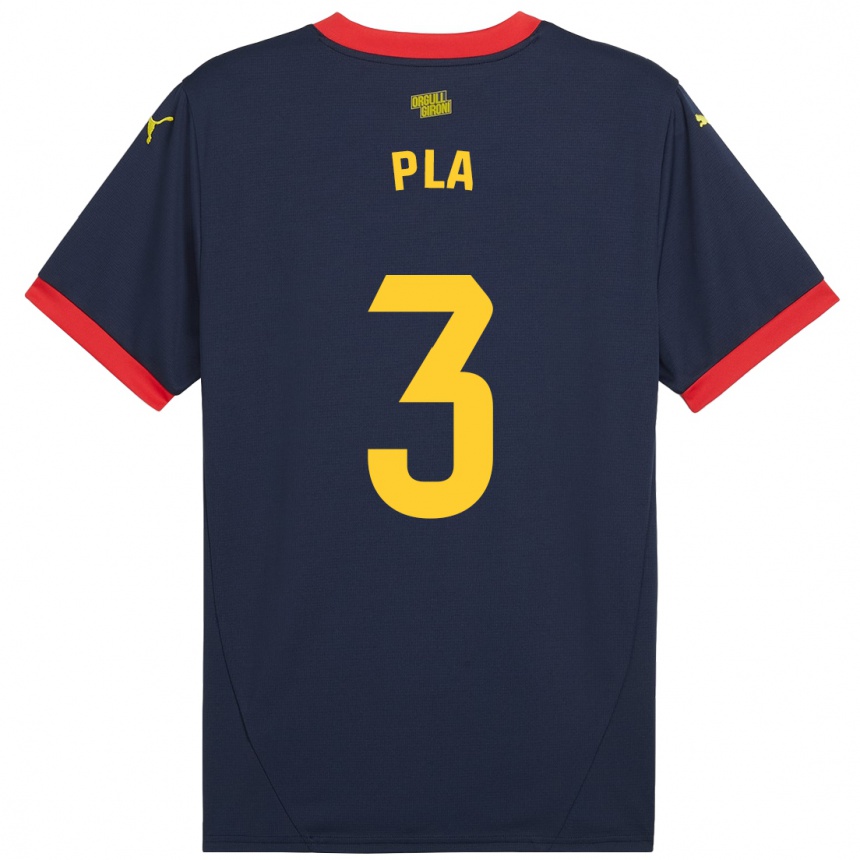 Kids Football Marta Pla #3 Navy Red Away Jersey 2024/25 T-Shirt Australia