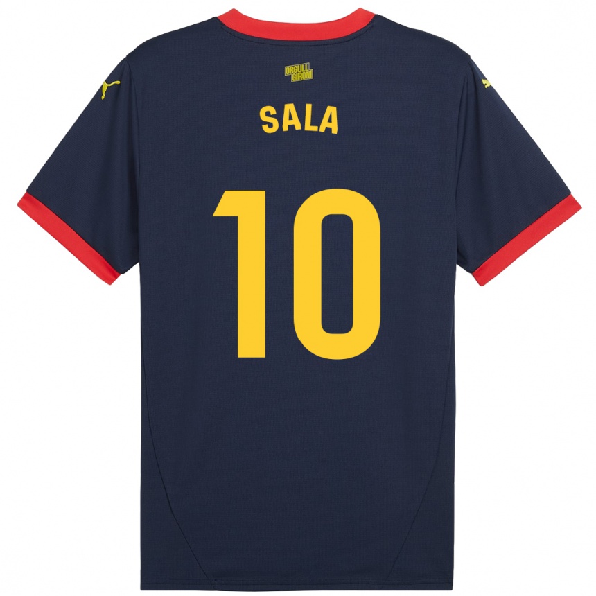 Kids Football Georgina Sala #10 Navy Red Away Jersey 2024/25 T-Shirt Australia