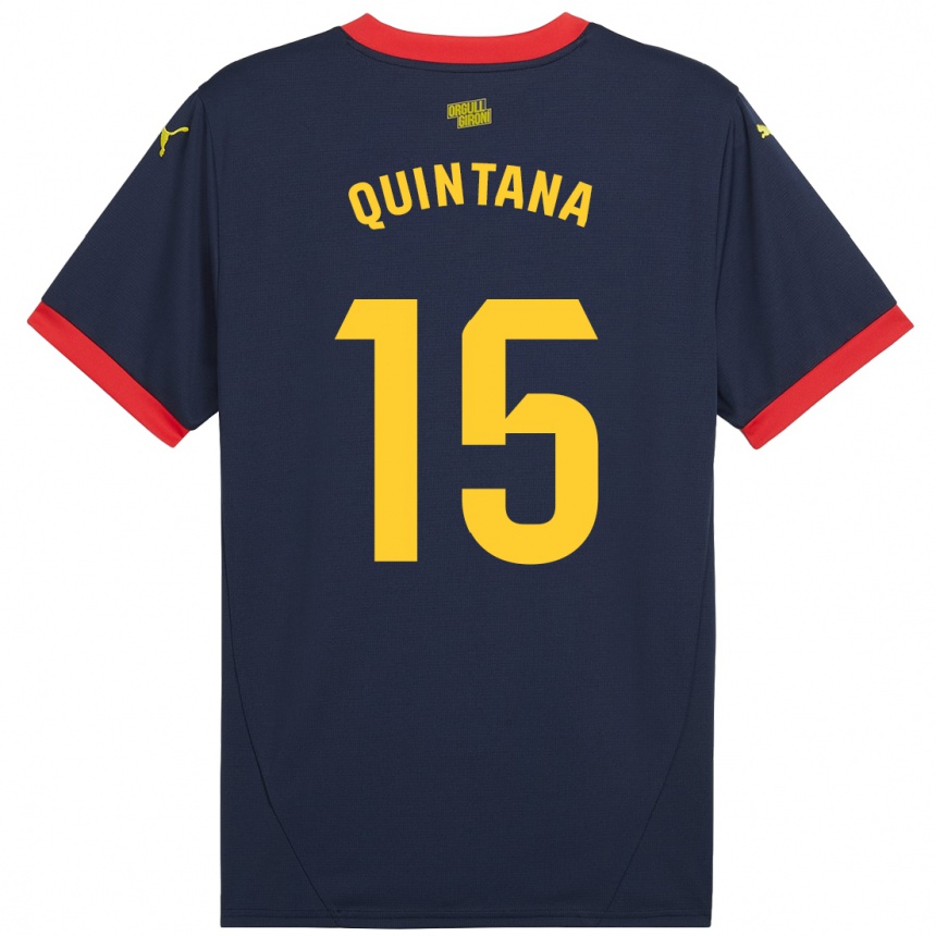 Kids Football Amru Quintana #15 Navy Red Away Jersey 2024/25 T-Shirt Australia