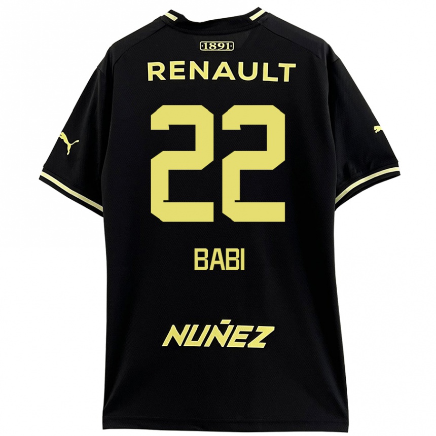 Kids Football Matheus Babi #22 Black Yellow Away Jersey 2024/25 T-Shirt Australia