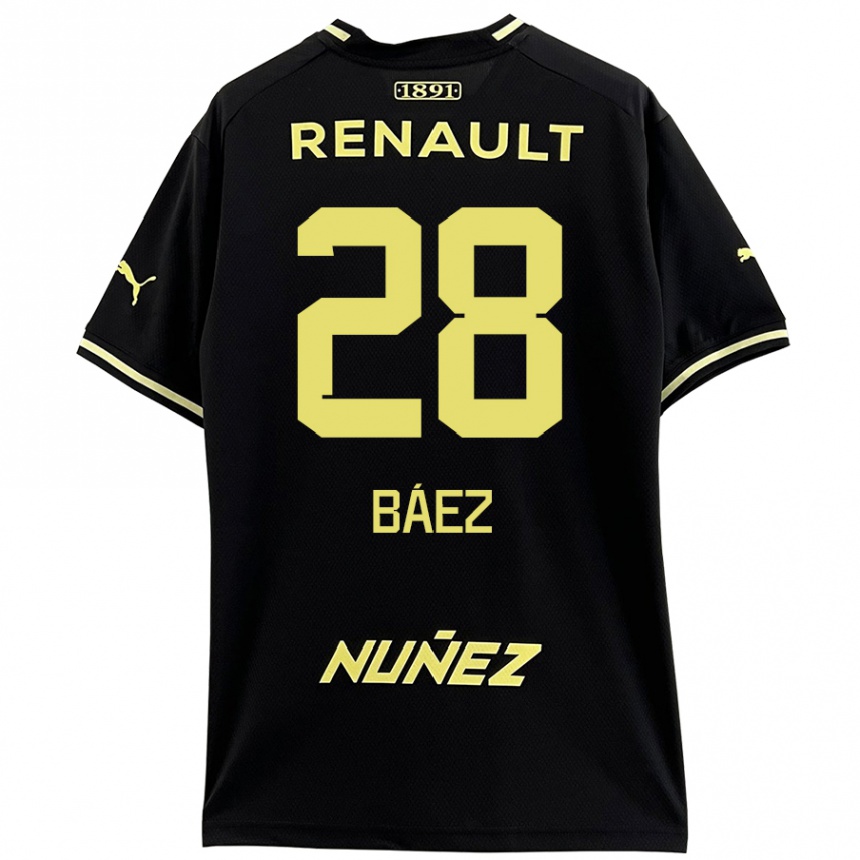 Kids Football Jaime Báez #28 Black Yellow Away Jersey 2024/25 T-Shirt Australia