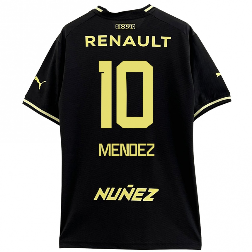 Kids Football Kevin Méndez #10 Black Yellow Away Jersey 2024/25 T-Shirt Australia