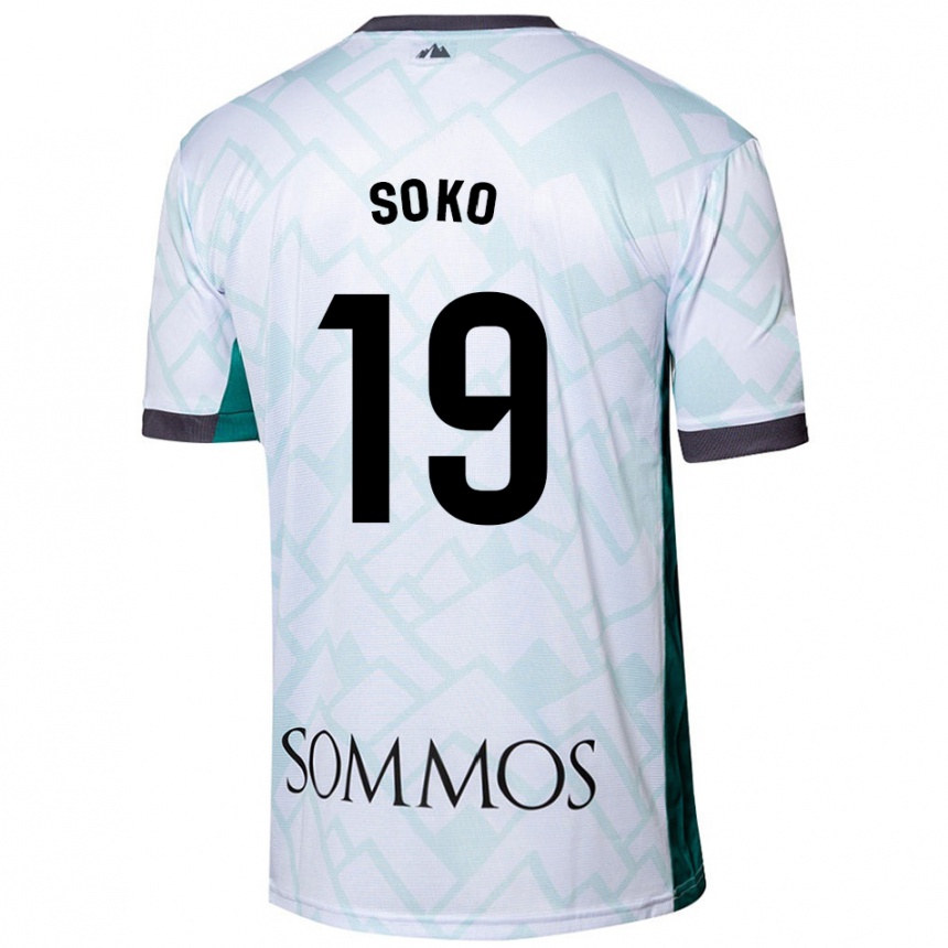 Kids Football Patrick Soko #19 White Green Away Jersey 2024/25 T-Shirt Australia