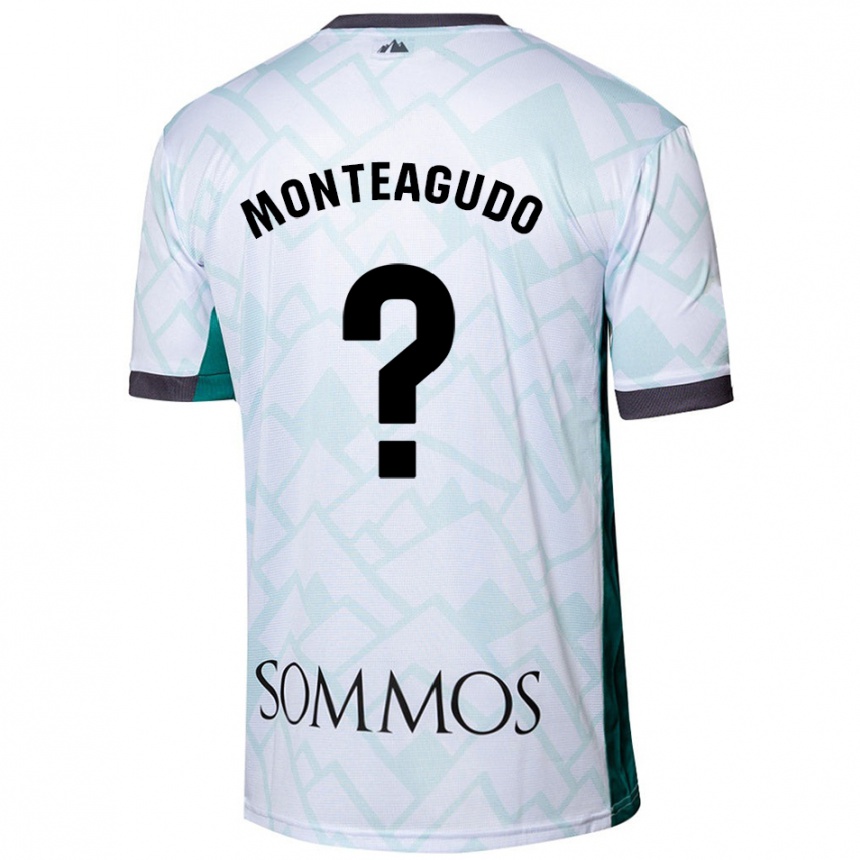 Kids Football Miguel Monteagudo #0 White Green Away Jersey 2024/25 T-Shirt Australia