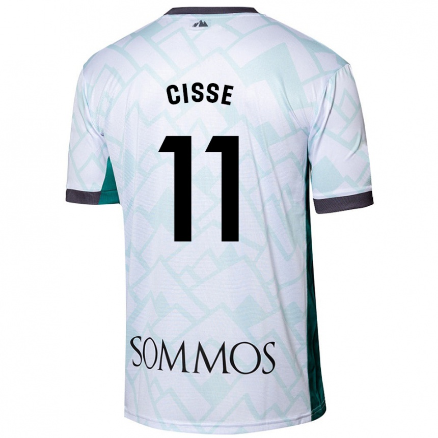 Kids Football Bakary Cissé #11 White Green Away Jersey 2024/25 T-Shirt Australia