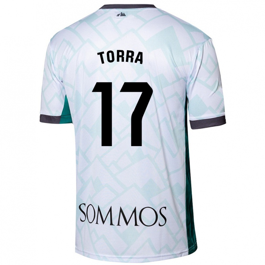 Kids Football Marc Torra #17 White Green Away Jersey 2024/25 T-Shirt Australia