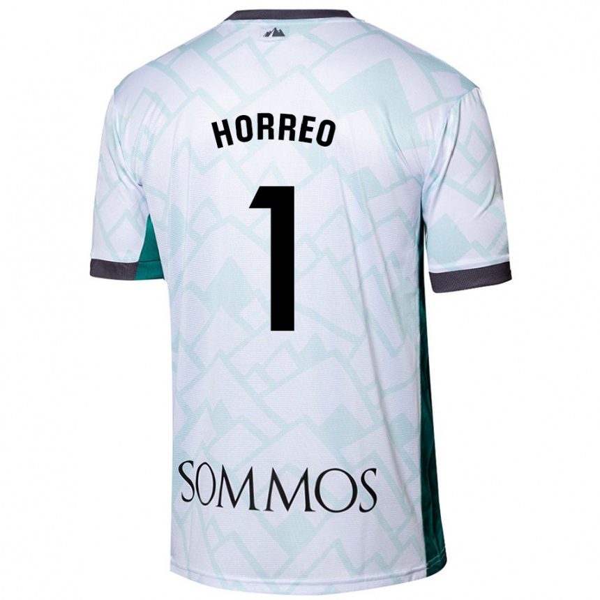 Kids Football Berto Hórreo #1 White Green Away Jersey 2024/25 T-Shirt Australia