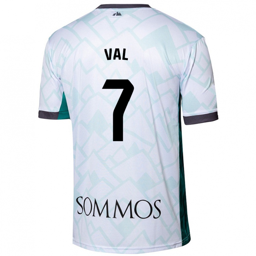 Kids Football Rodri Val #7 White Green Away Jersey 2024/25 T-Shirt Australia