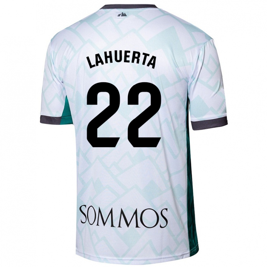 Kids Football Gema Lahuerta #22 White Green Away Jersey 2024/25 T-Shirt Australia