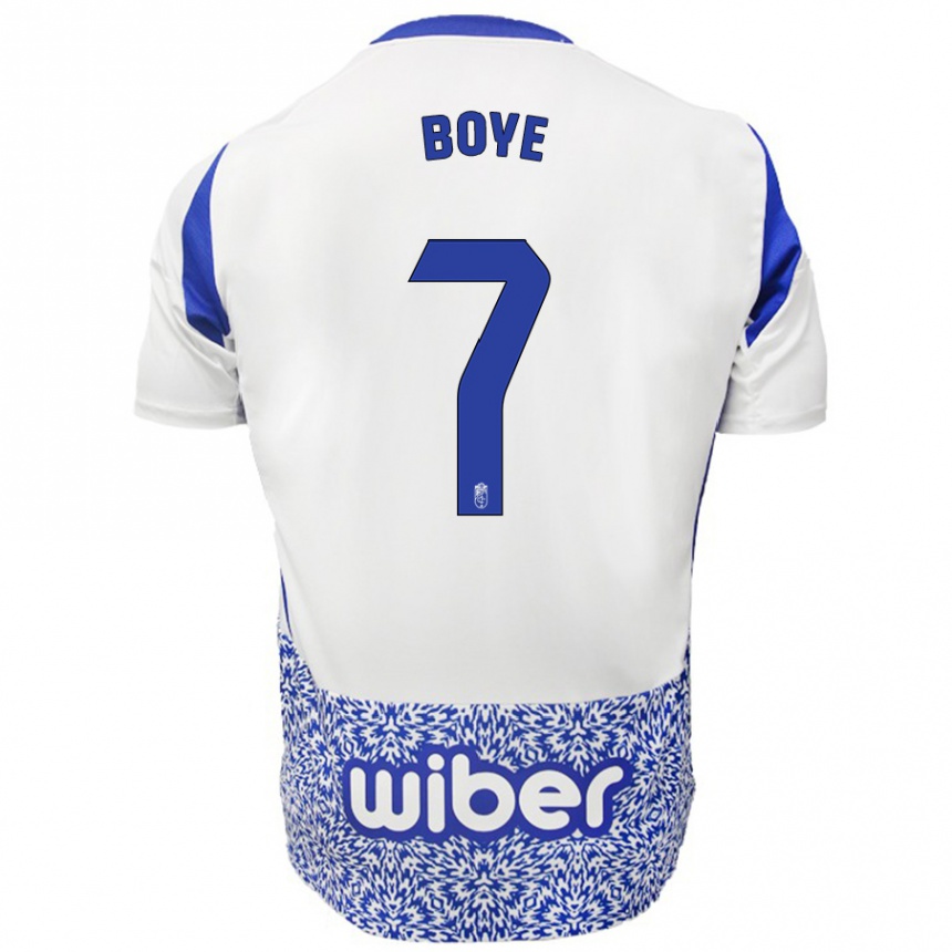 Kids Football Lucas Boyé #7 White Blue Away Jersey 2024/25 T-Shirt Australia