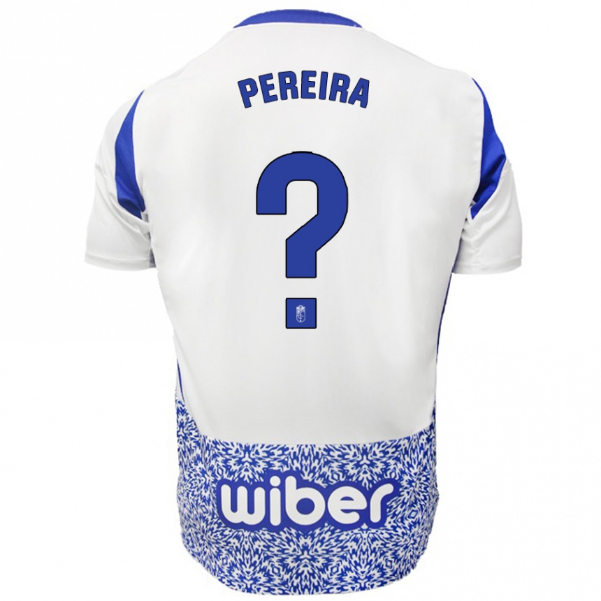 Kids Football João Pereira #0 White Blue Away Jersey 2024/25 T-Shirt Australia