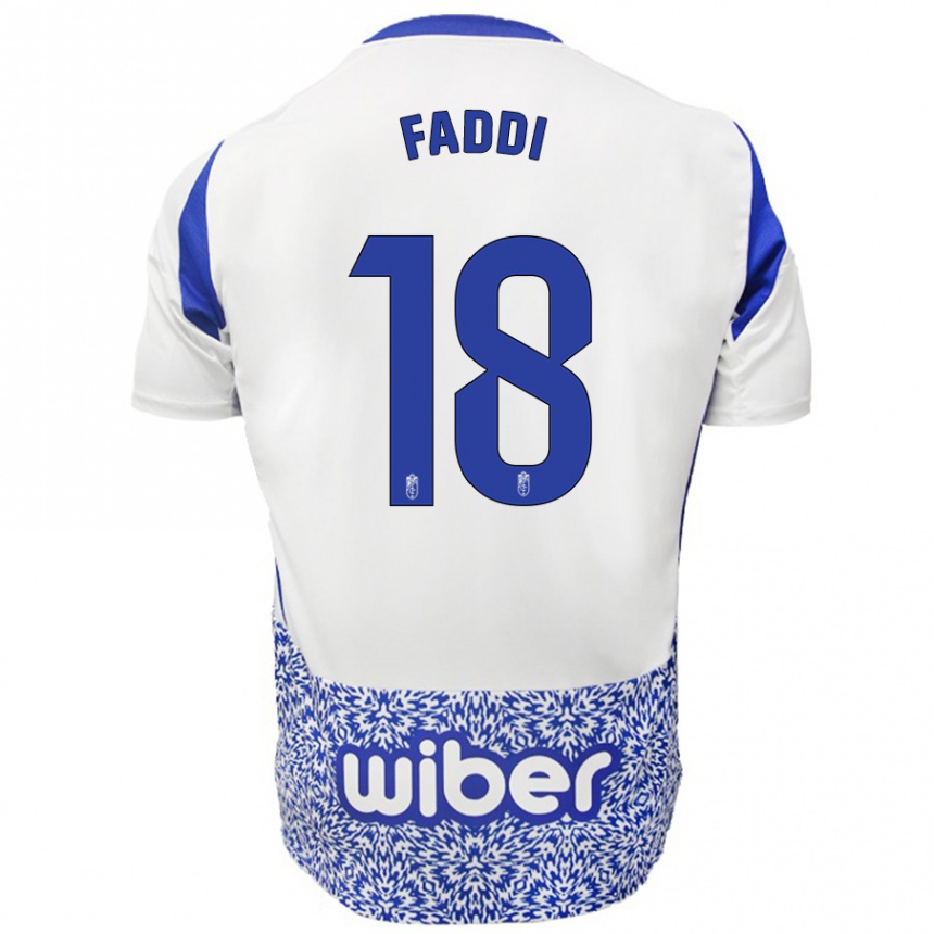 Kids Football Inés Faddi #18 White Blue Away Jersey 2024/25 T-Shirt Australia