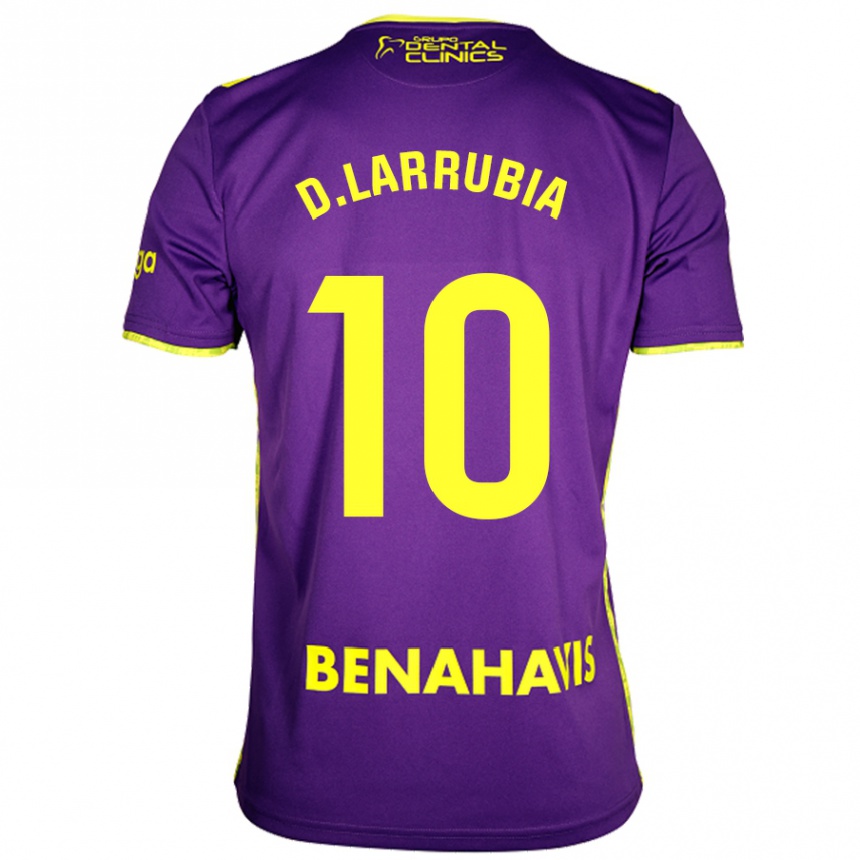 Kids Football David Larrubia #10 Purple Yellow Away Jersey 2024/25 T-Shirt Australia