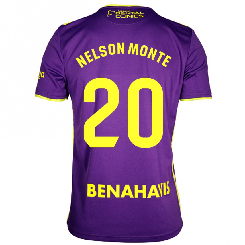 Kids Football Nélson Monte #20 Purple Yellow Away Jersey 2024/25 T-Shirt Australia