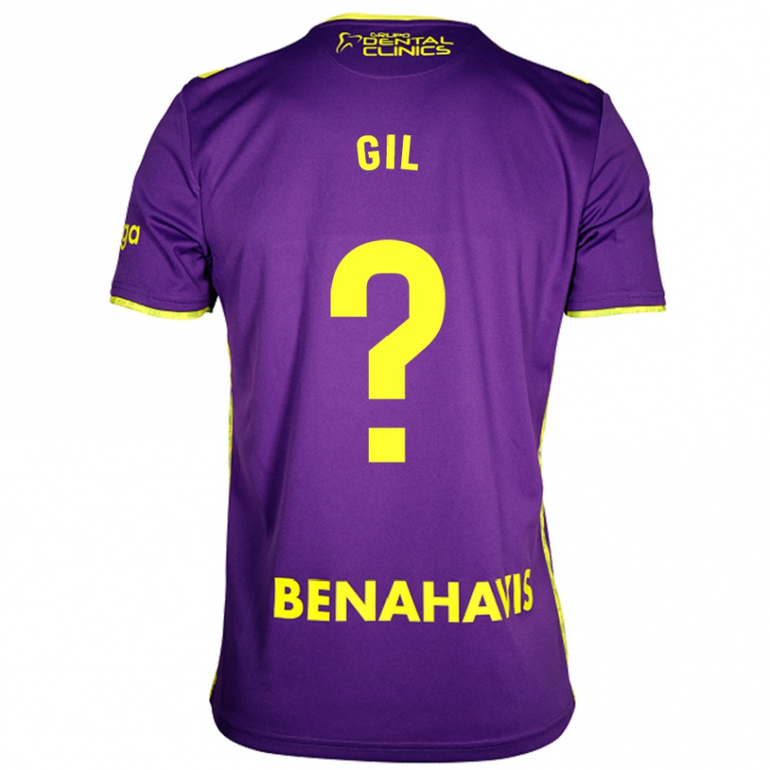 Kids Football José Gil #0 Purple Yellow Away Jersey 2024/25 T-Shirt Australia