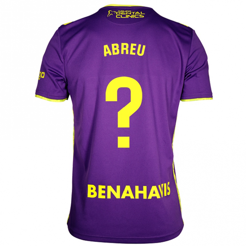 Kids Football Marco Abreu #0 Purple Yellow Away Jersey 2024/25 T-Shirt Australia